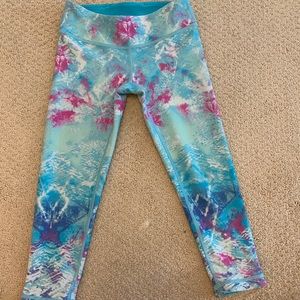 Ivivva Blue and Pink Tie Dye Reversible Pants